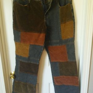 Vintage patchwork jeans